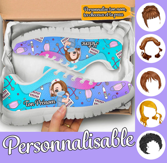 Basket Personnalisable - Chaussures Infirmière personnalisées