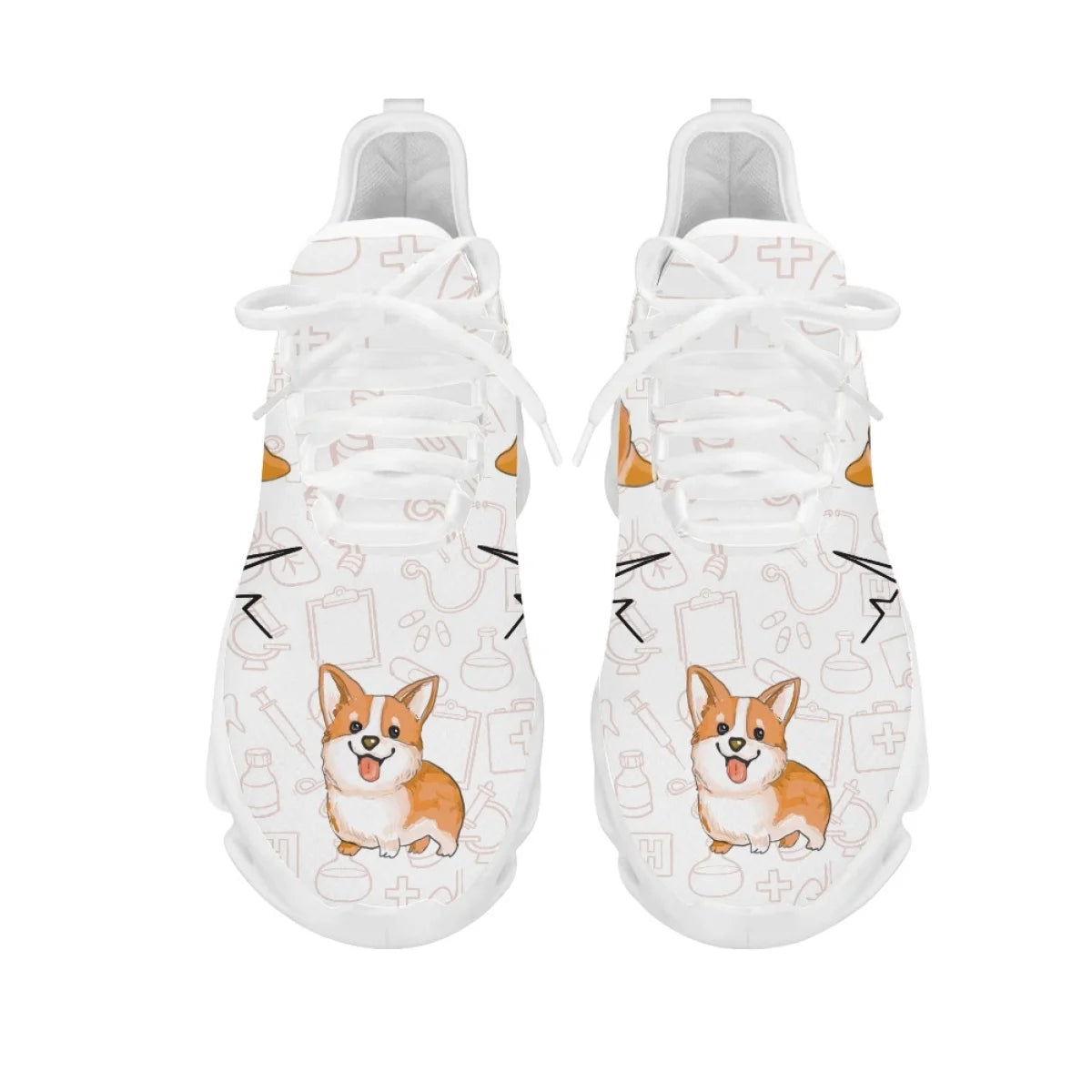 Chaussures Infirmière "Chien mignon Corgi"