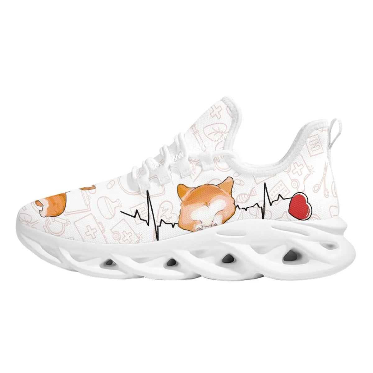 Chaussures Infirmière "Chien mignon Corgi"
