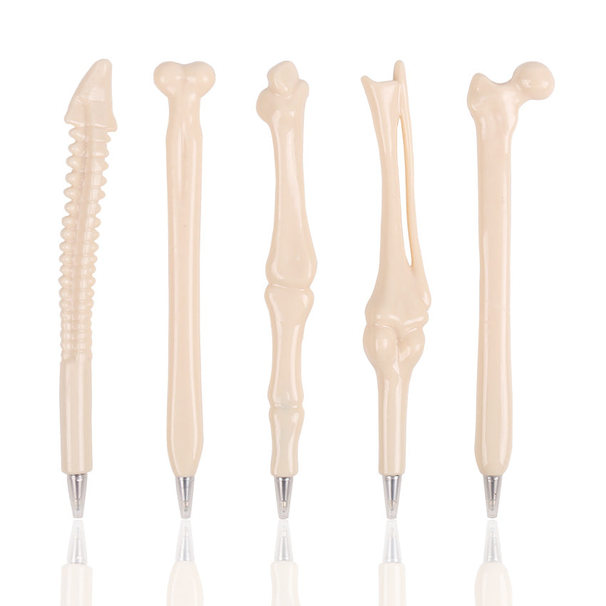 Lot de 5 stylos imitation Os