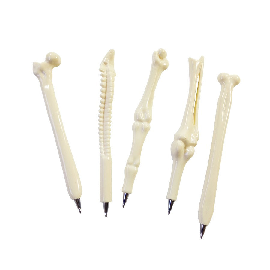 Lot de 5 stylos imitation Os