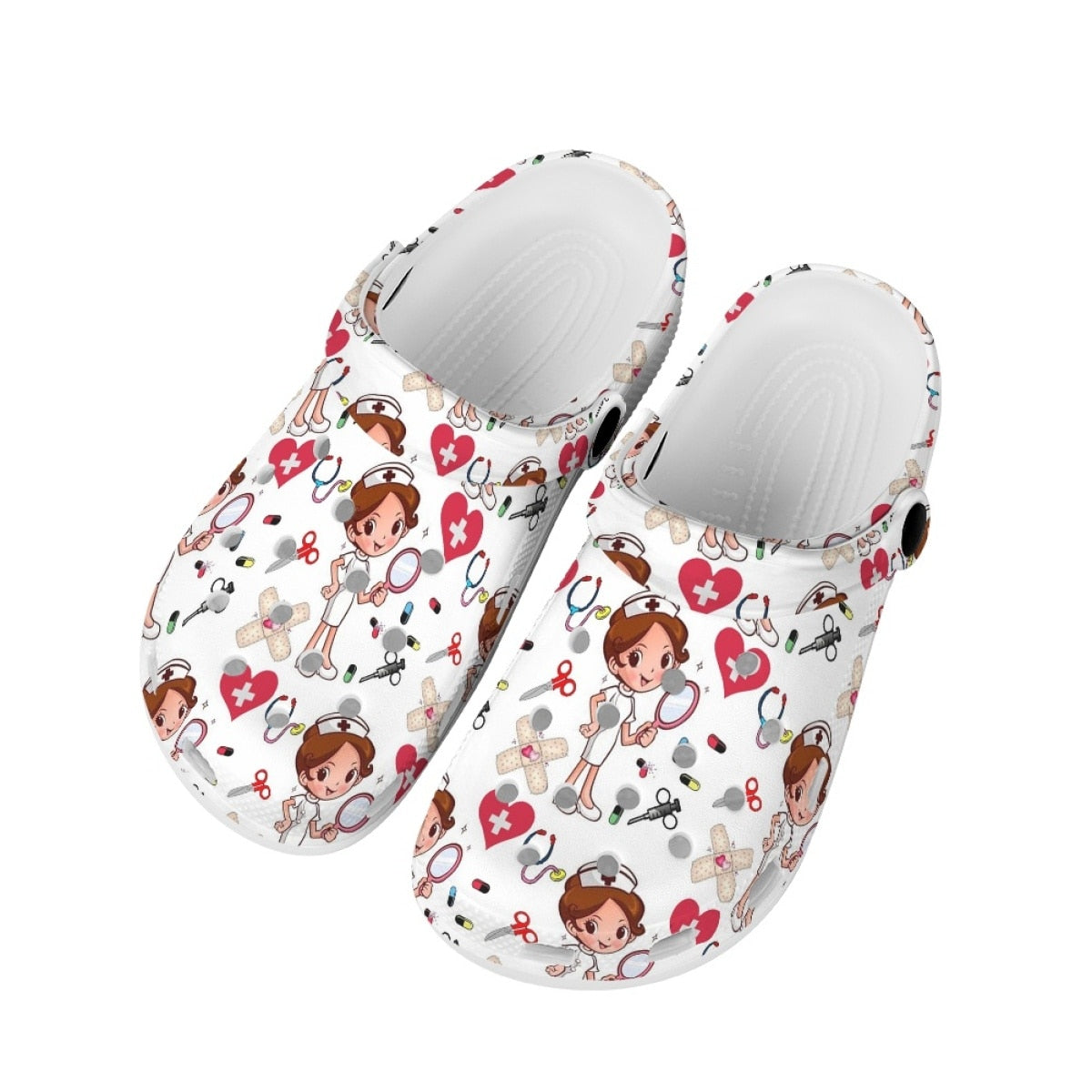 Sabots style Crocs Aide-Soignante & Infirmière - Motifs médicaux