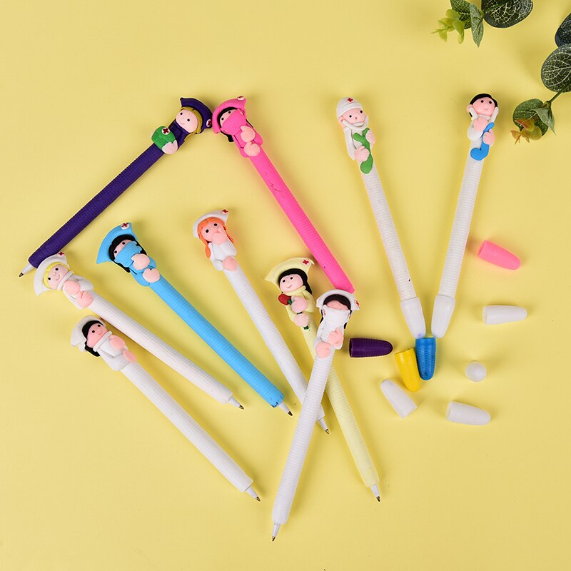 Lot de 5 - Stylos à bille fantaisies infirmières