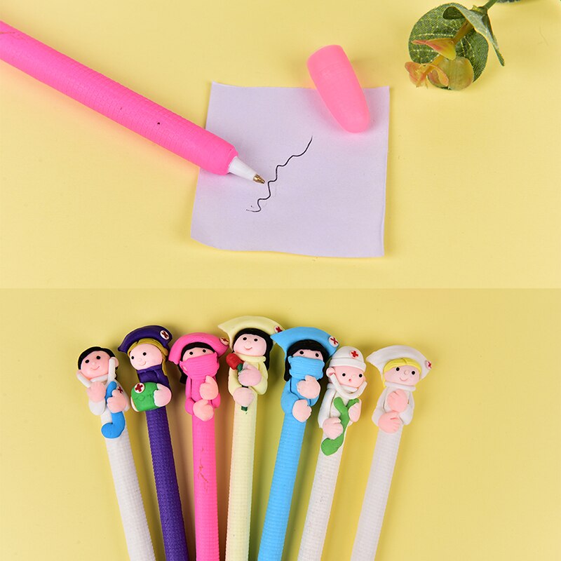 Lot de 5 - Stylos à bille fantaisies infirmières