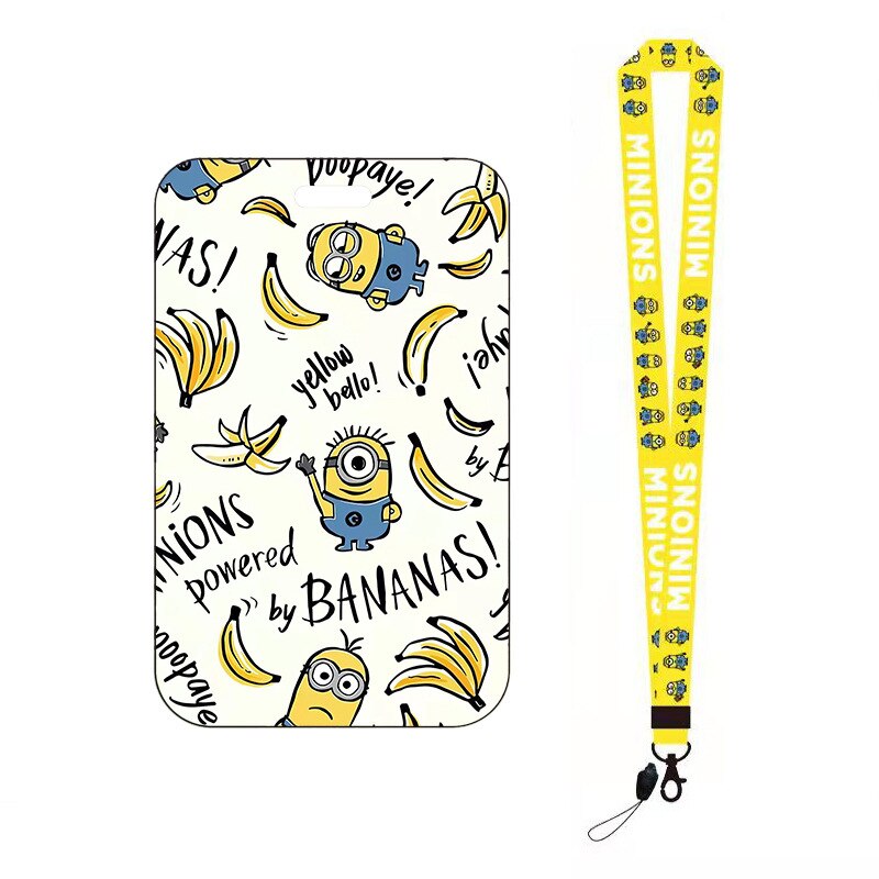 Porte-badge "Les Minions" infirmière avec tour de cou