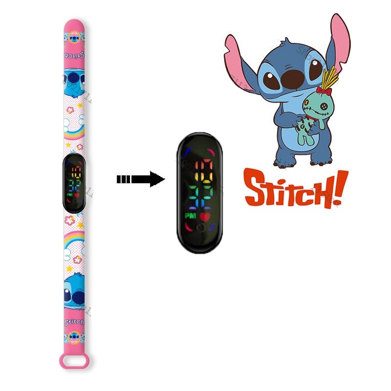 Montre infirmière Lilo & Stitch LED Waterproof