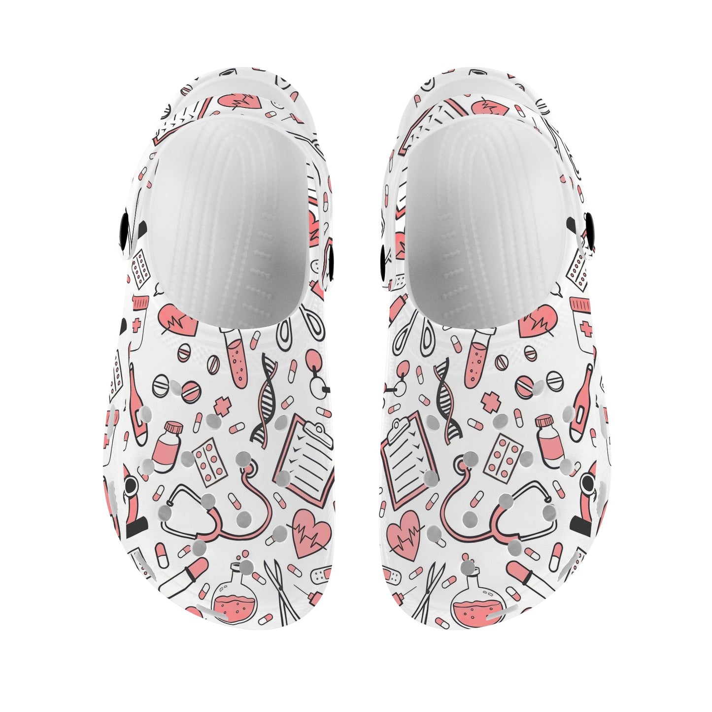 Sabots style Crocs Aide-Soignante & Infirmière - Motifs médicaux