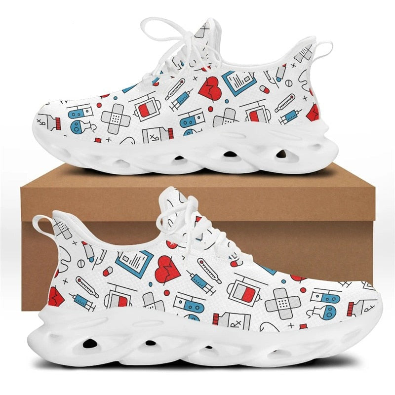Chaussures infirmières Sneakers à motifs