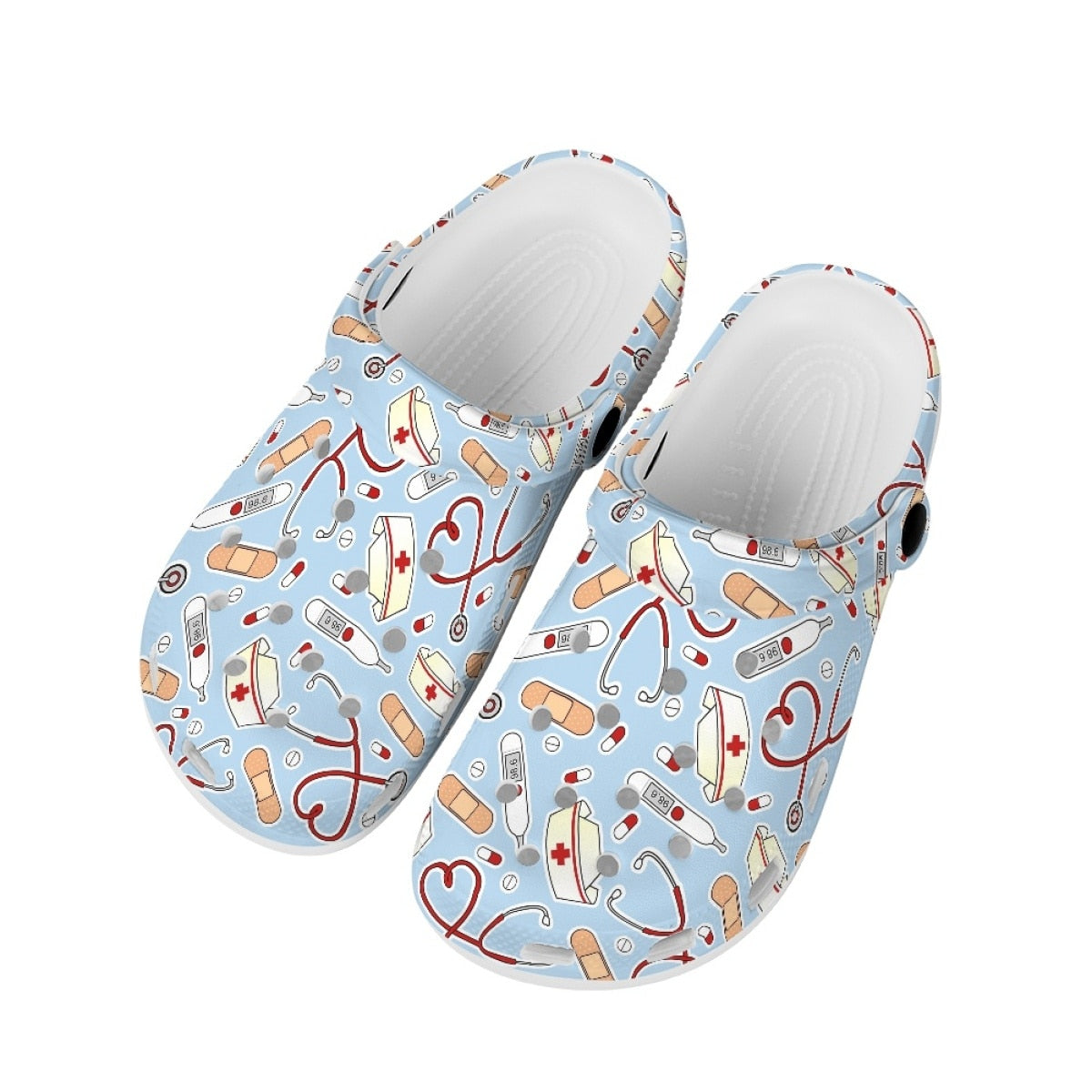 Sabots style Crocs Aide-Soignante & Infirmière - Motifs médicaux