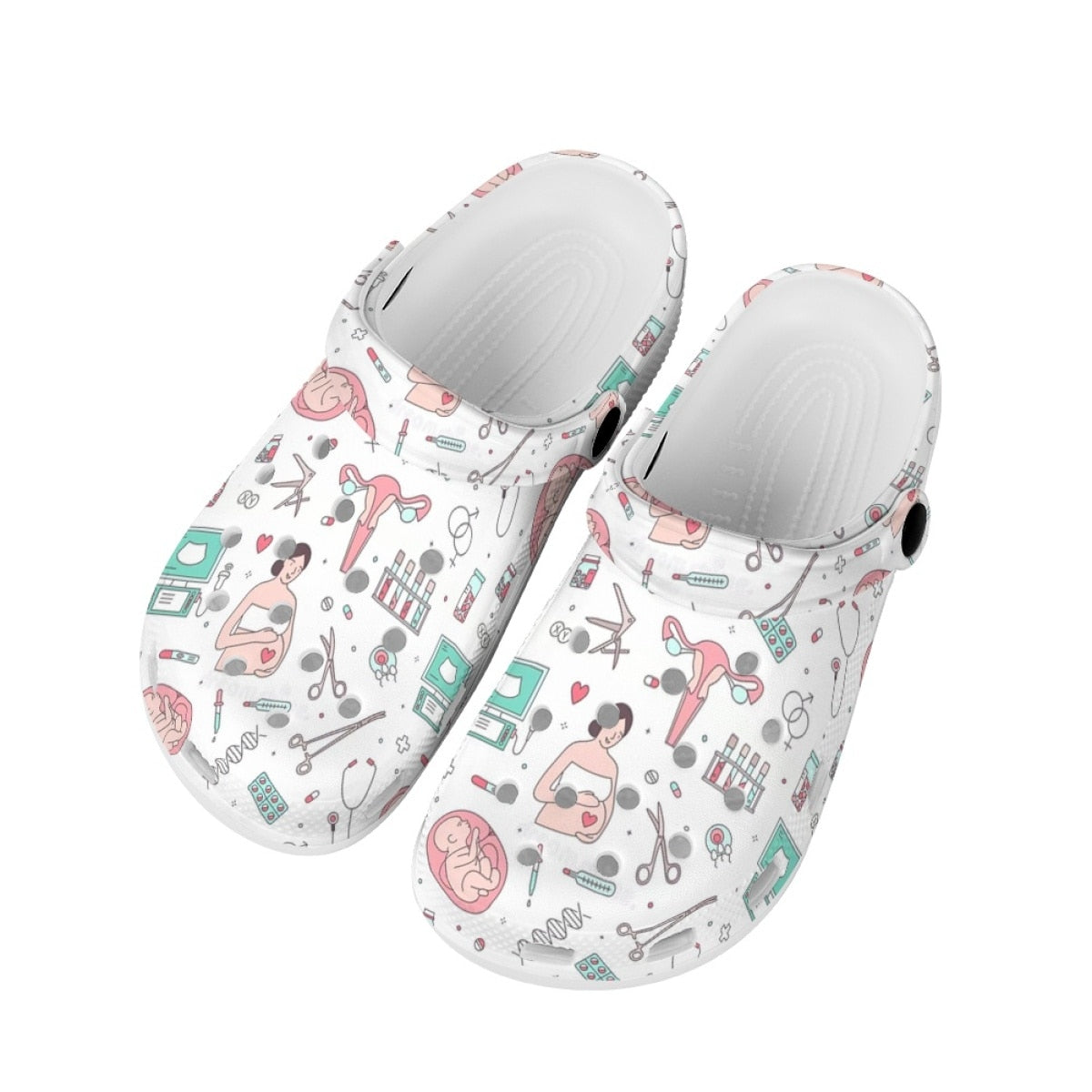 Sabots style Crocs Aide-Soignante & Infirmière - Motifs médicaux