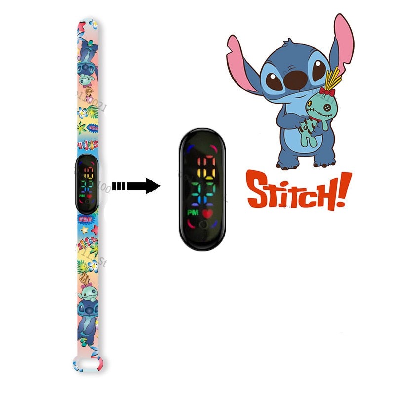 Montre infirmière Lilo & Stitch LED Waterproof