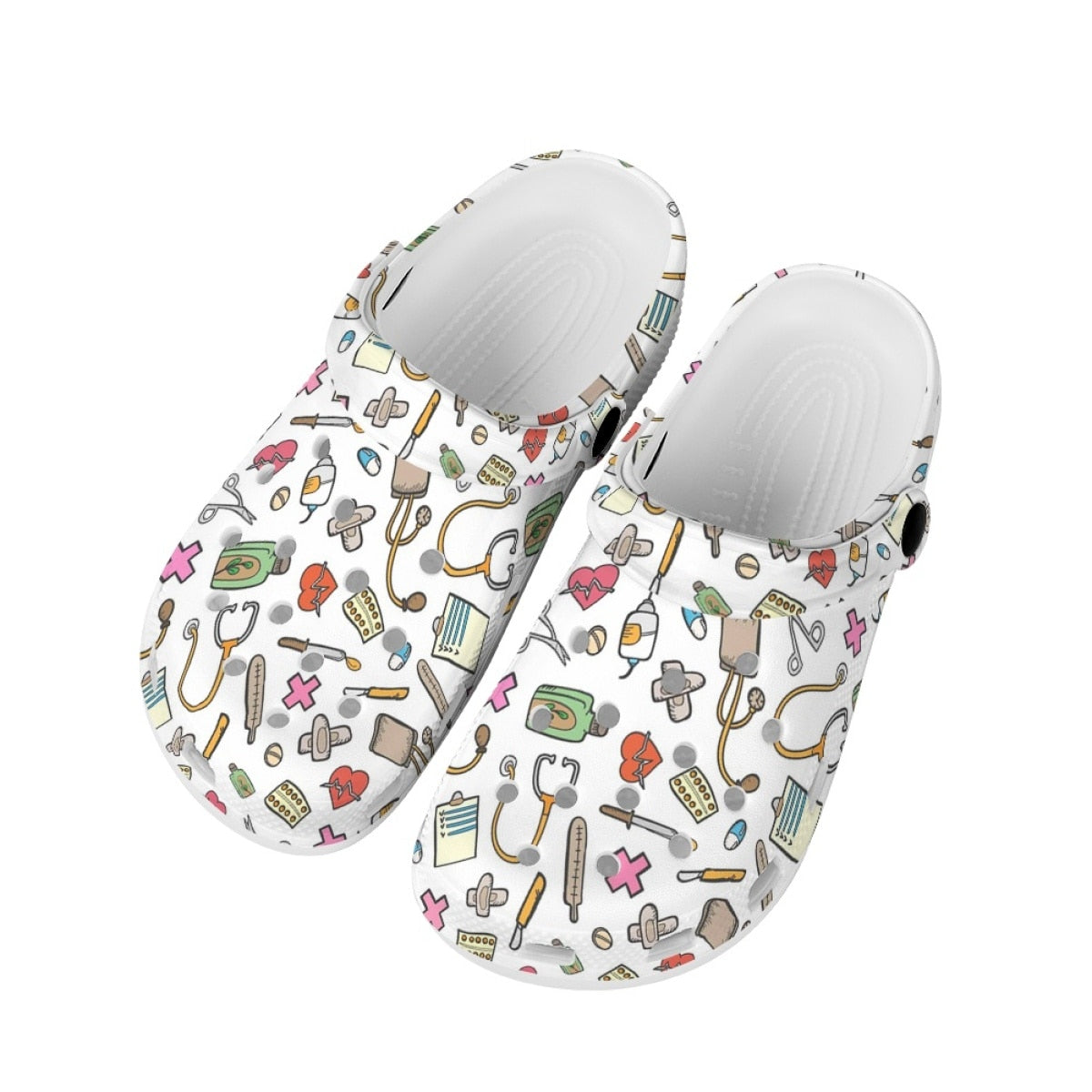 Sabots style Crocs Aide-Soignante & Infirmière - Motifs médicaux