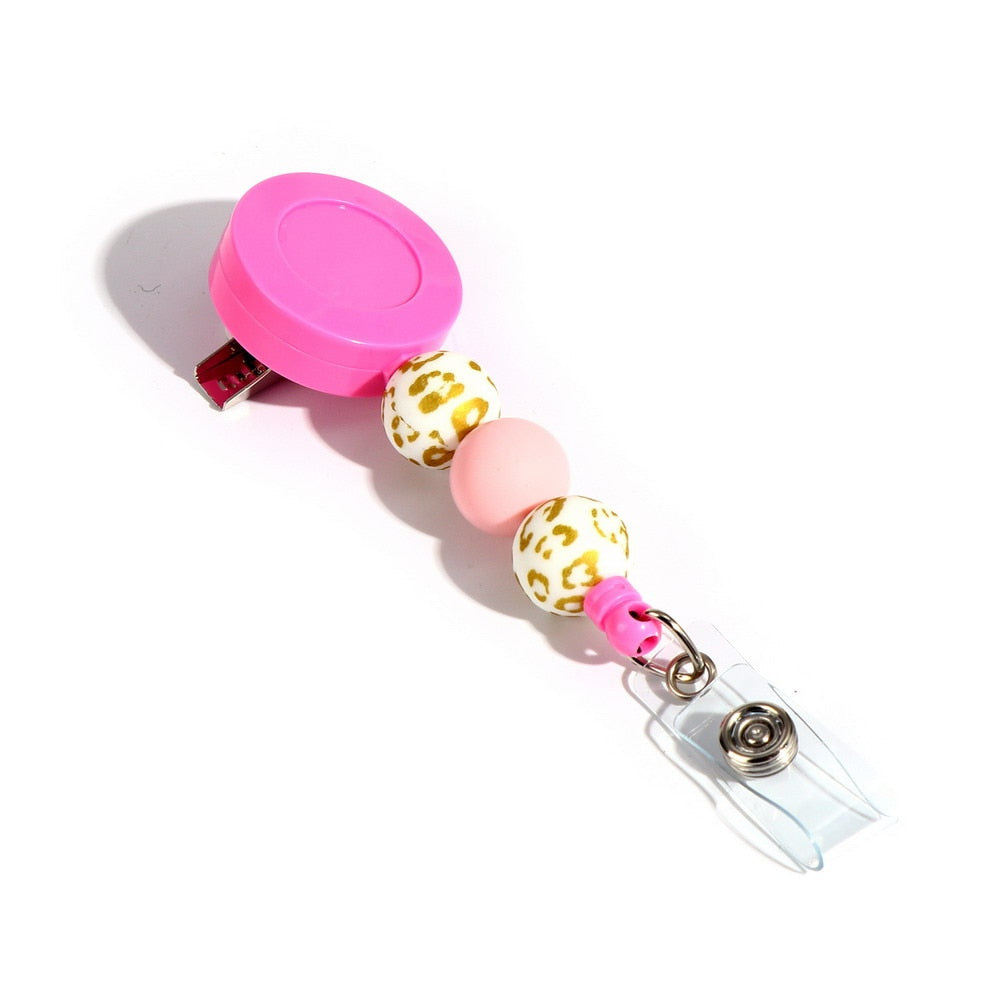 Porte Badge blouse infirmière "Arc en Ciel" charm's