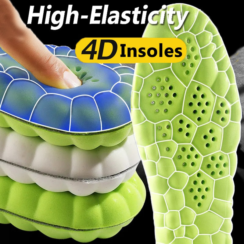 Lot De 3 Semelles à Mémoire De Forme 4D - Taille 39-40 EU, Massage Des Points, Confort Optimal