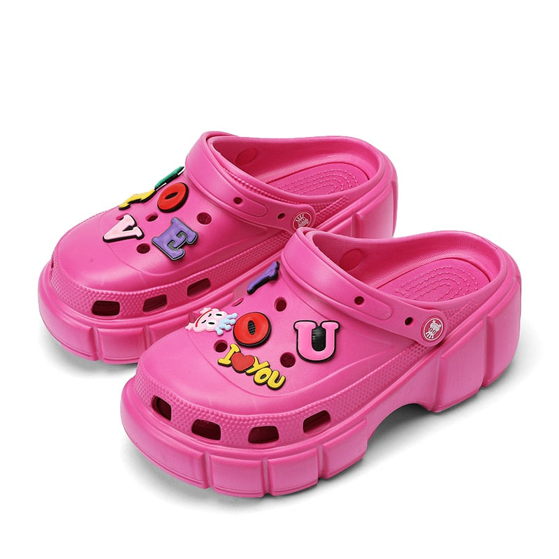 Sabot infirmière à plateforme - Chaussures colorés compensées