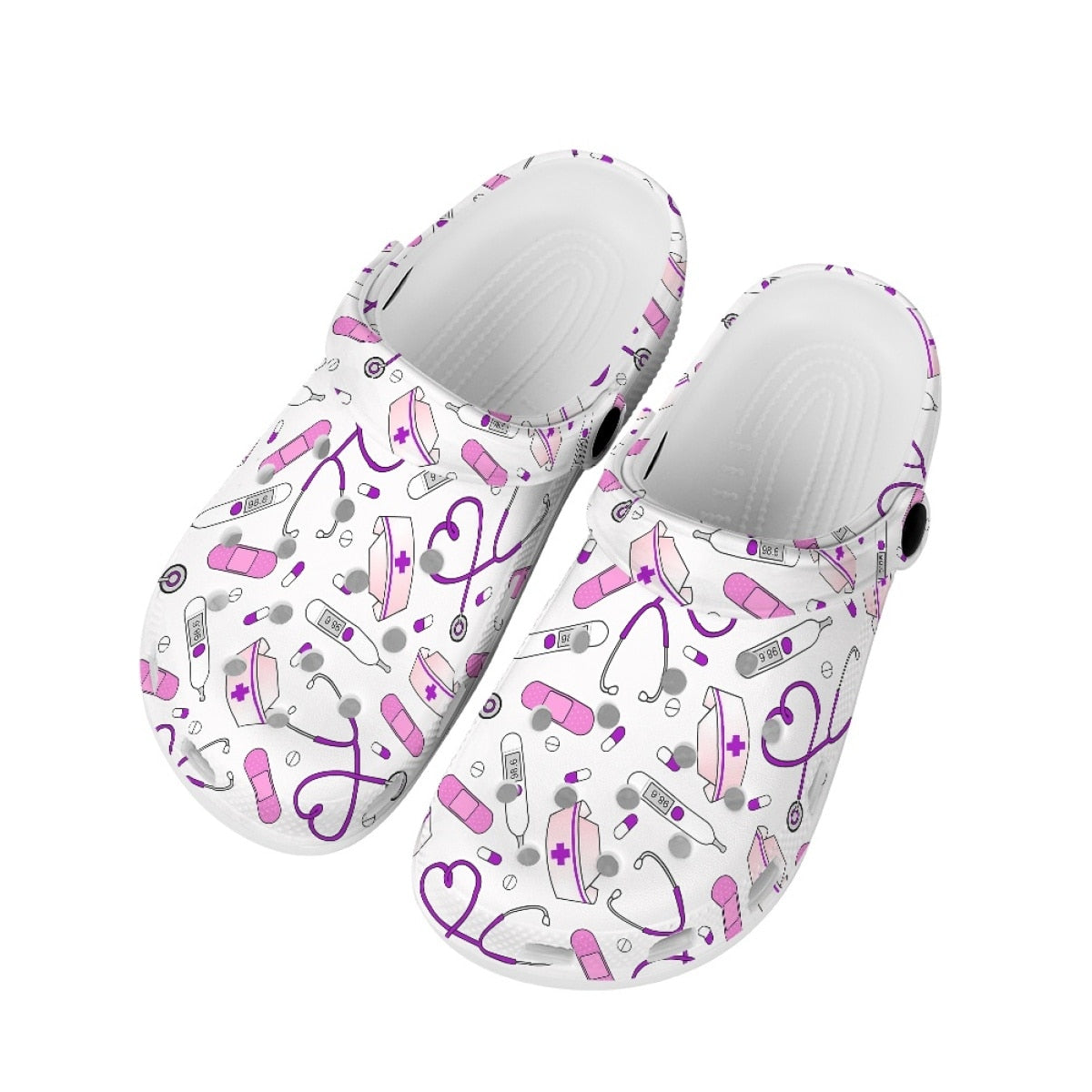 Sabots style Crocs Aide-Soignante & Infirmière - Motifs médicaux