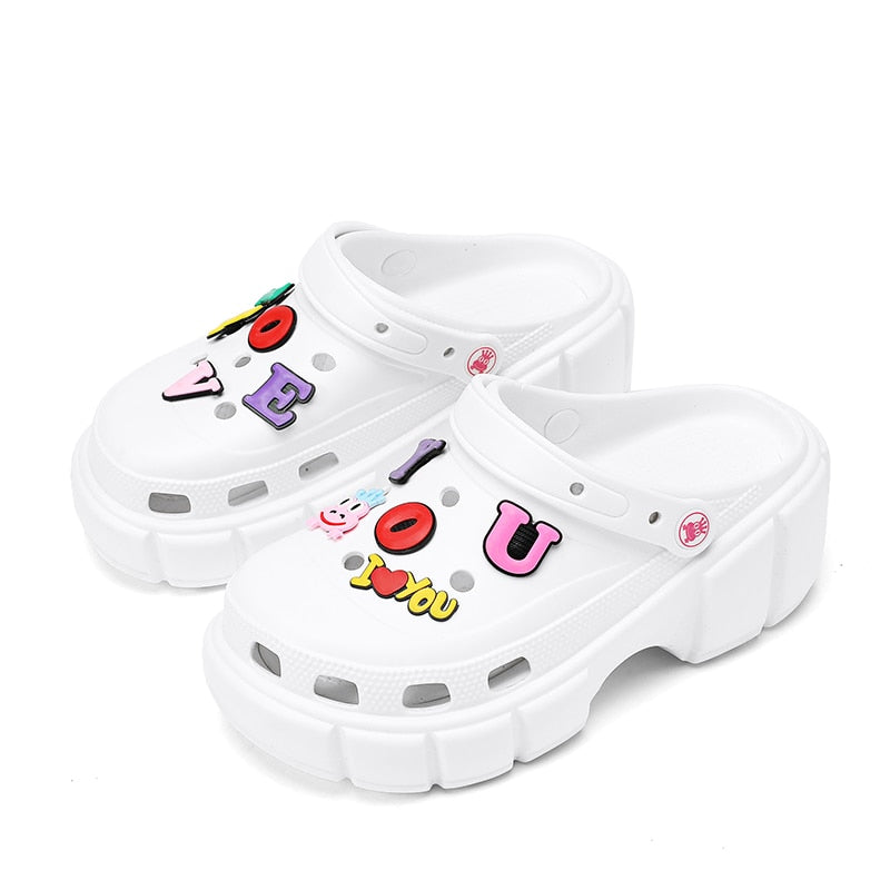 Sabot infirmière à plateforme - Chaussures colorés compensées