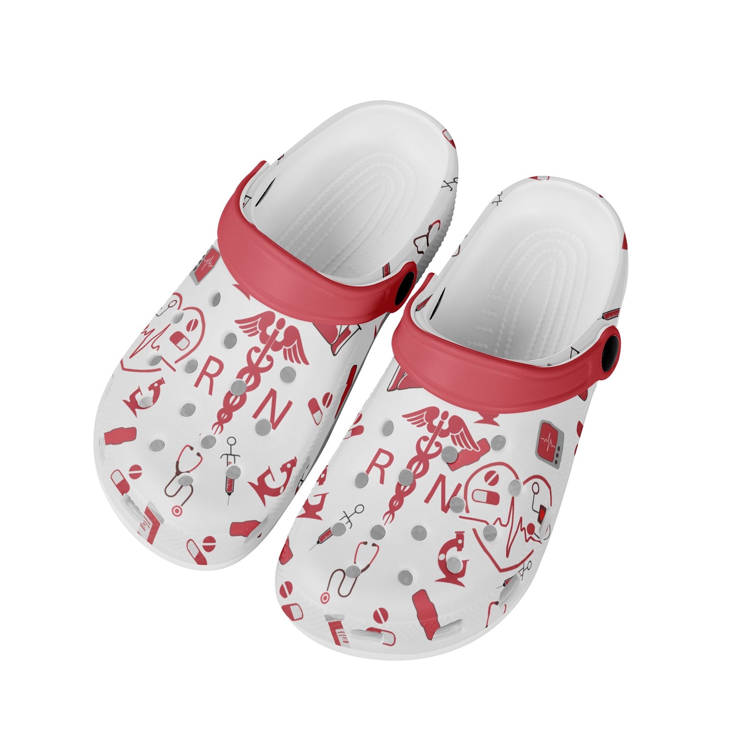 Sabots style Crocs Aide-Soignante & Infirmière - Motifs médicaux