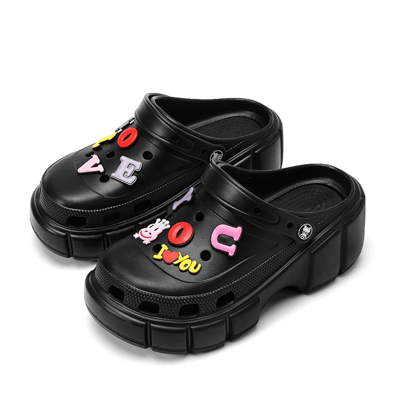 Sabot infirmière à plateforme - Chaussures colorés compensées
