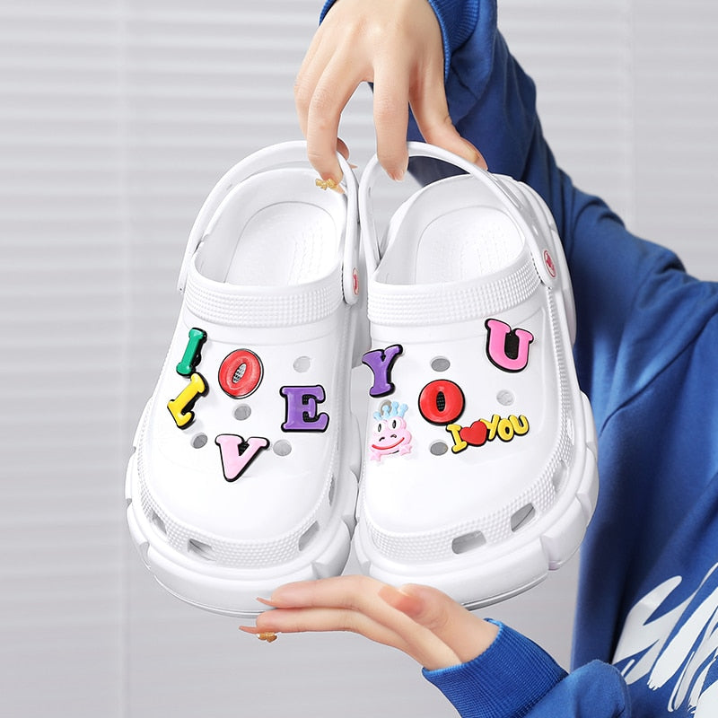 Sabot infirmière à plateforme - Chaussures colorés compensées