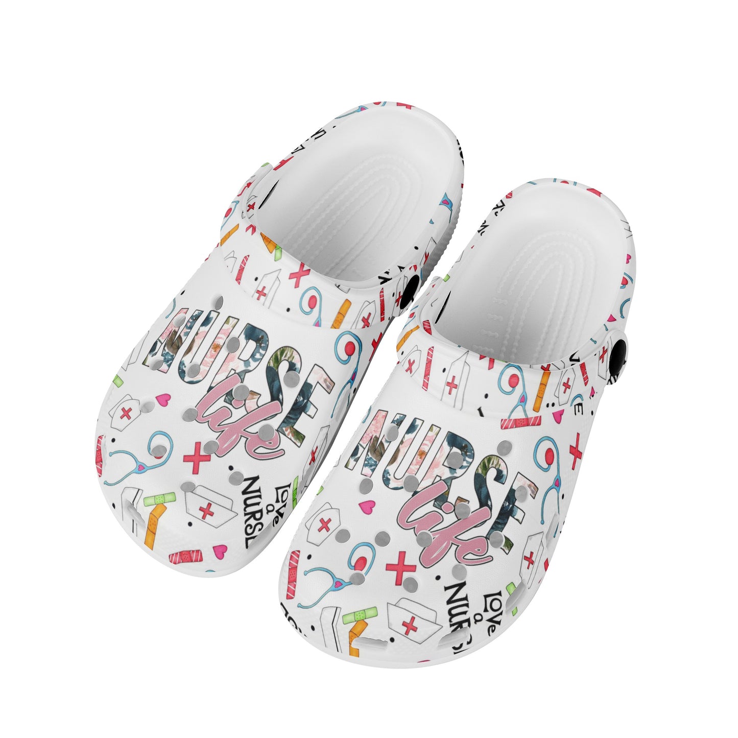 Sabots style Crocs Aide-Soignante & Infirmière - Motifs médicaux