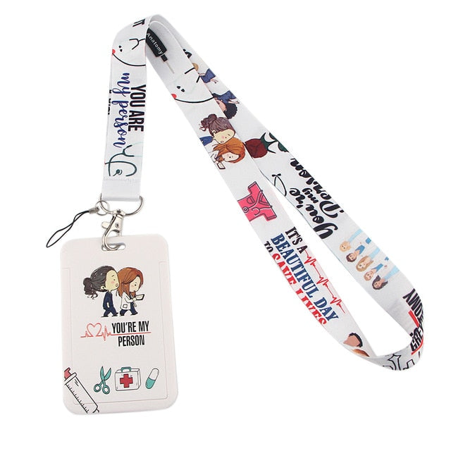 Cordon tour de cou / Porte-badge pour Infirmière - Grey's Anatomy