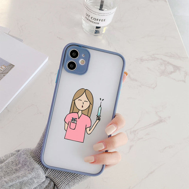 Coque iPhone Infirmière | Aide soignante | Cadeau infirmière