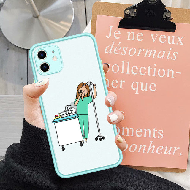 Coque iPhone Infirmière | Aide soignante | Cadeau infirmière
