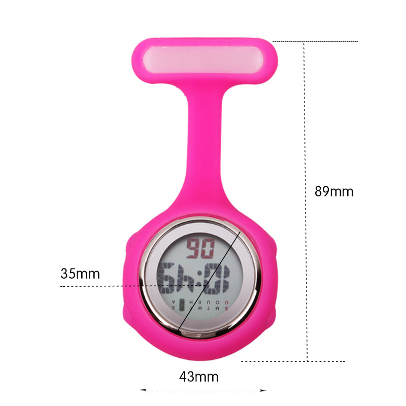 Montre infirmière digitale à cliper sur la blouse