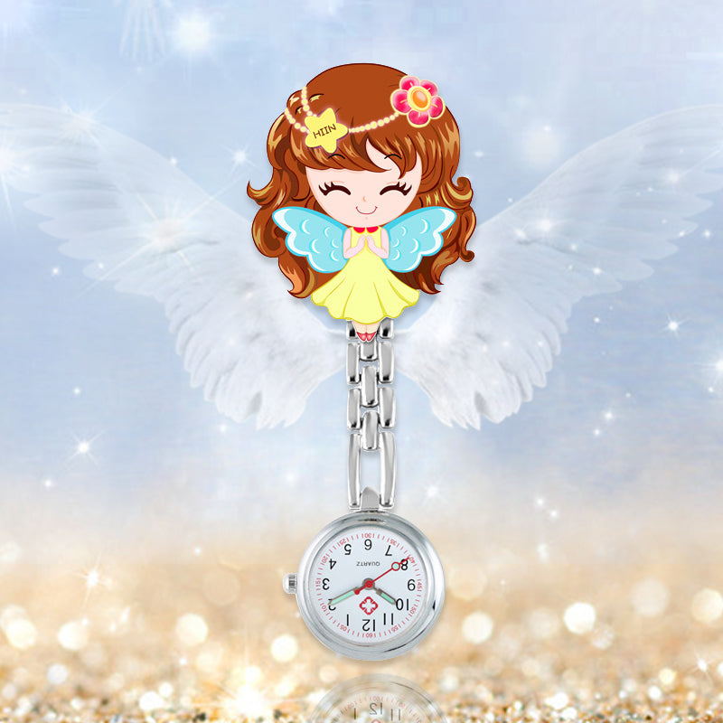 Montre infirmière à clip "Kawaii"