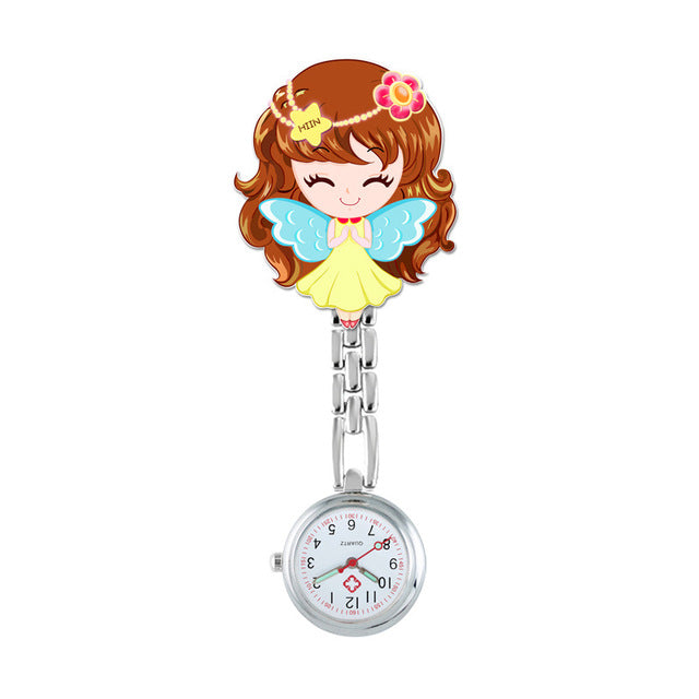 Montre infirmière à clip "Kawaii"
