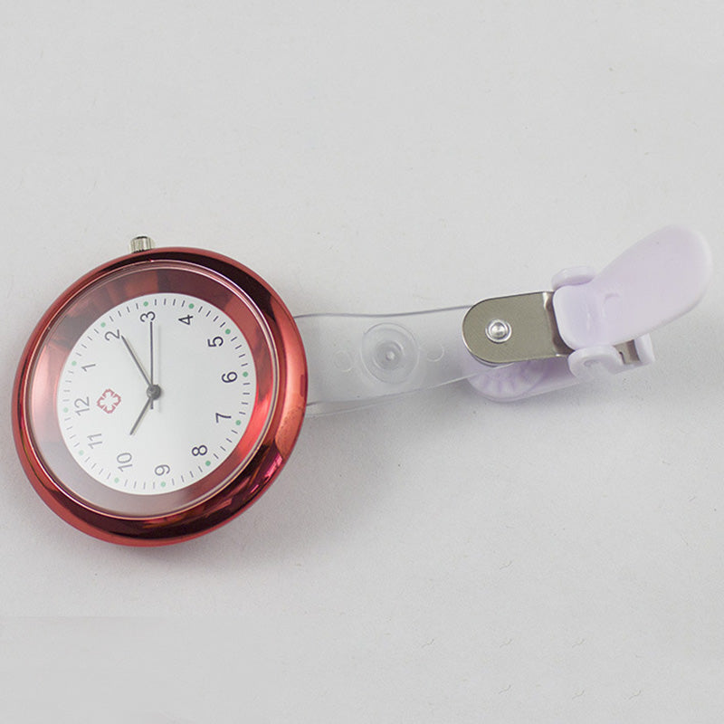 Montre design à clip pour blouse - 7 couleurs | Accessoire infirmière