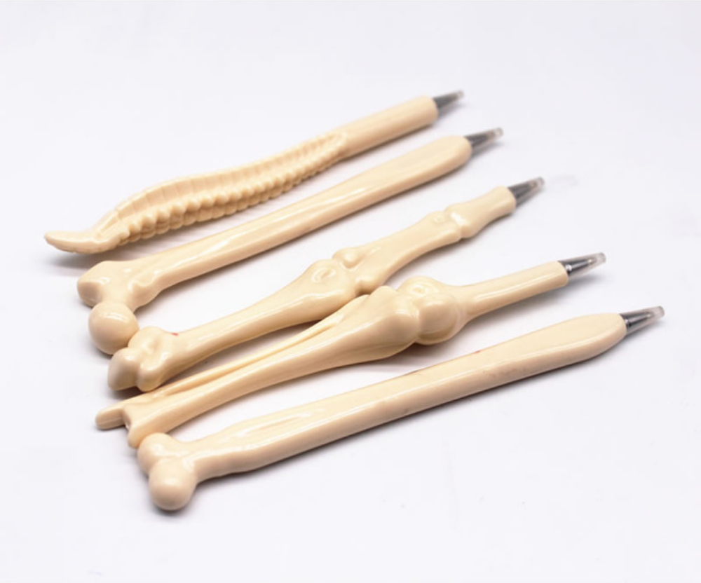 Lot de 5 stylos imitation Os
