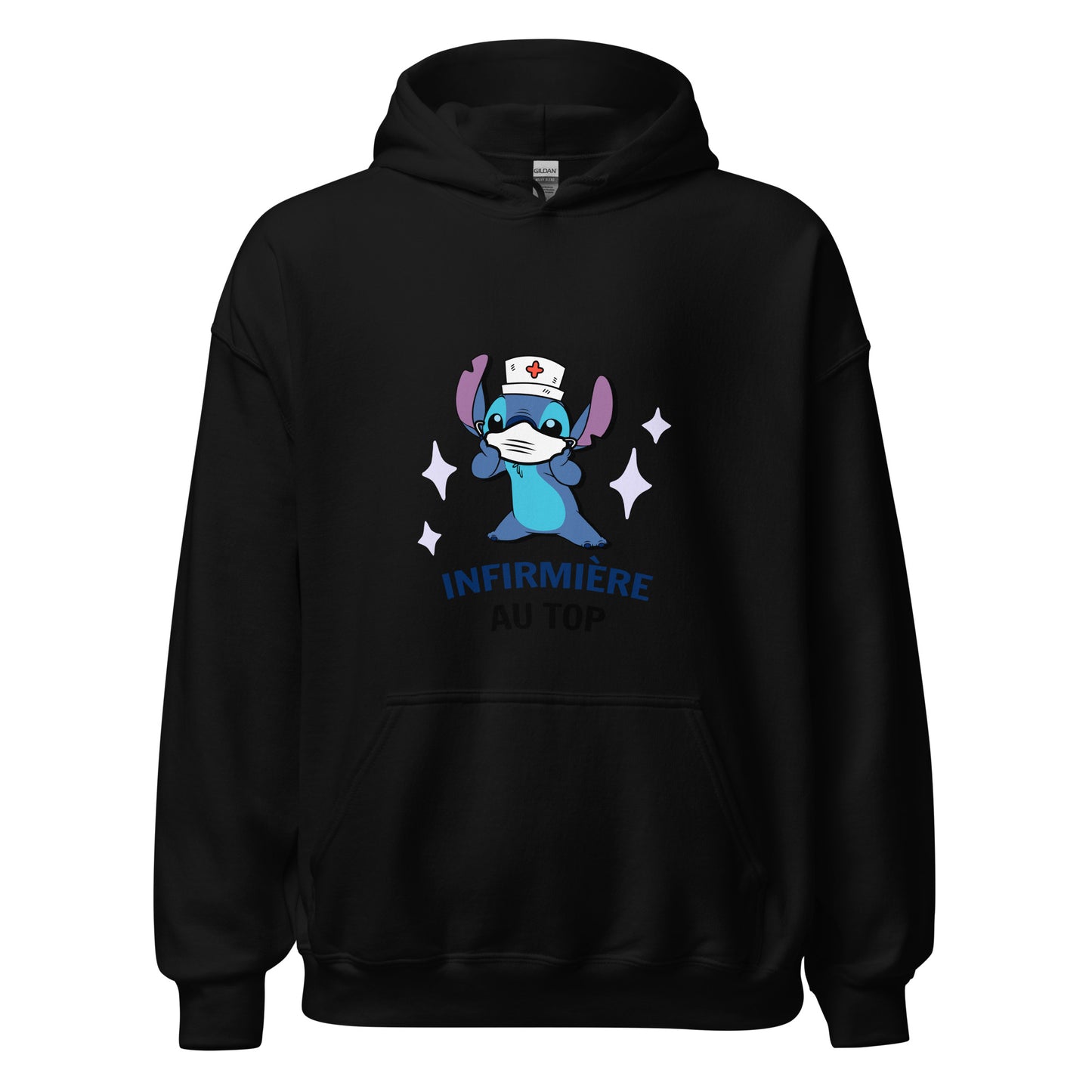 Sweat à capuche : Hoodie Stitch Infirmière - 5 couleurs