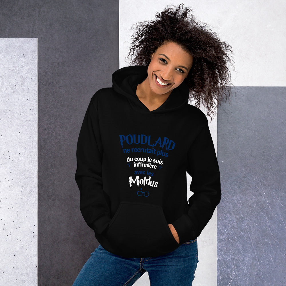 Sweat à capuche Infirmière avec les Moldus