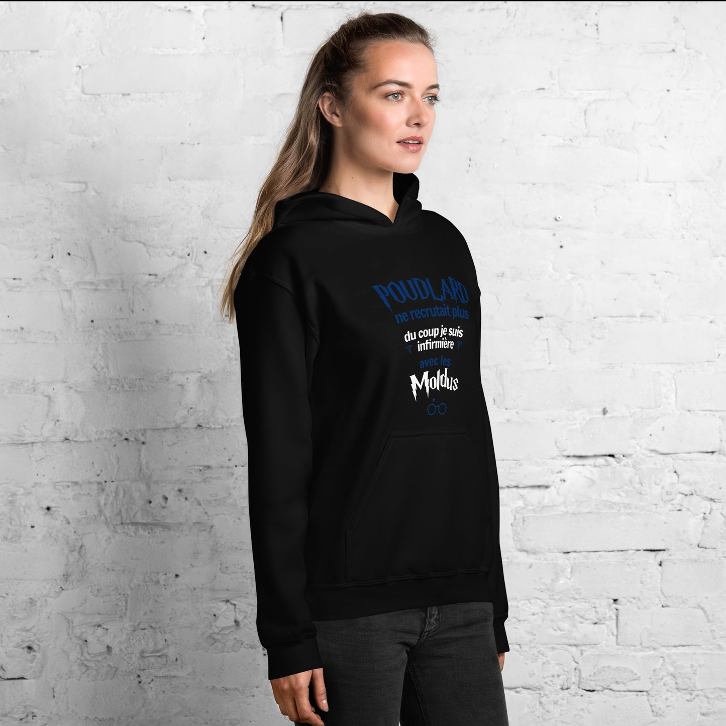 Sweat à capuche Infirmière avec les Moldus