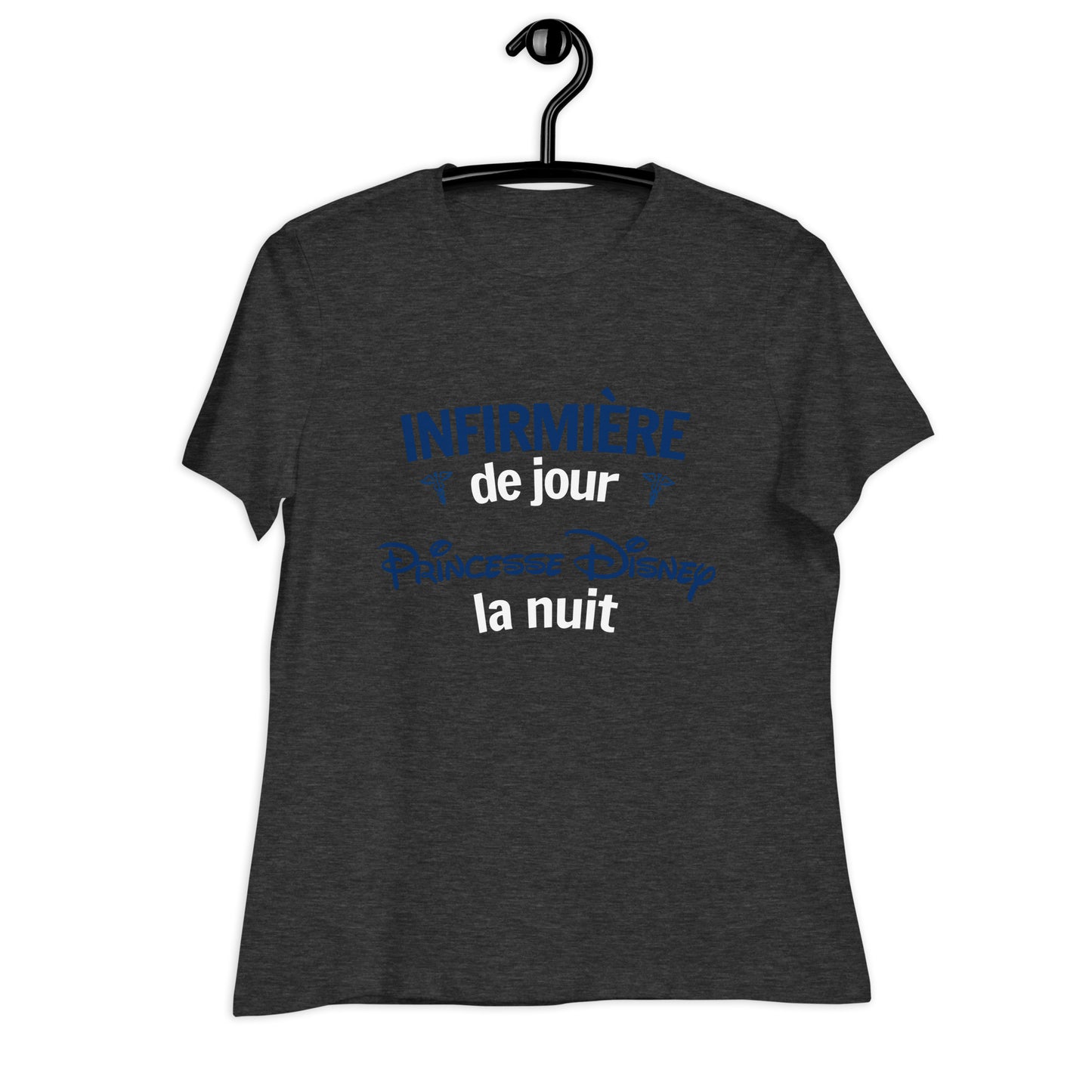 T-shirt : Infirmière le jour, Princess Disney la nuit