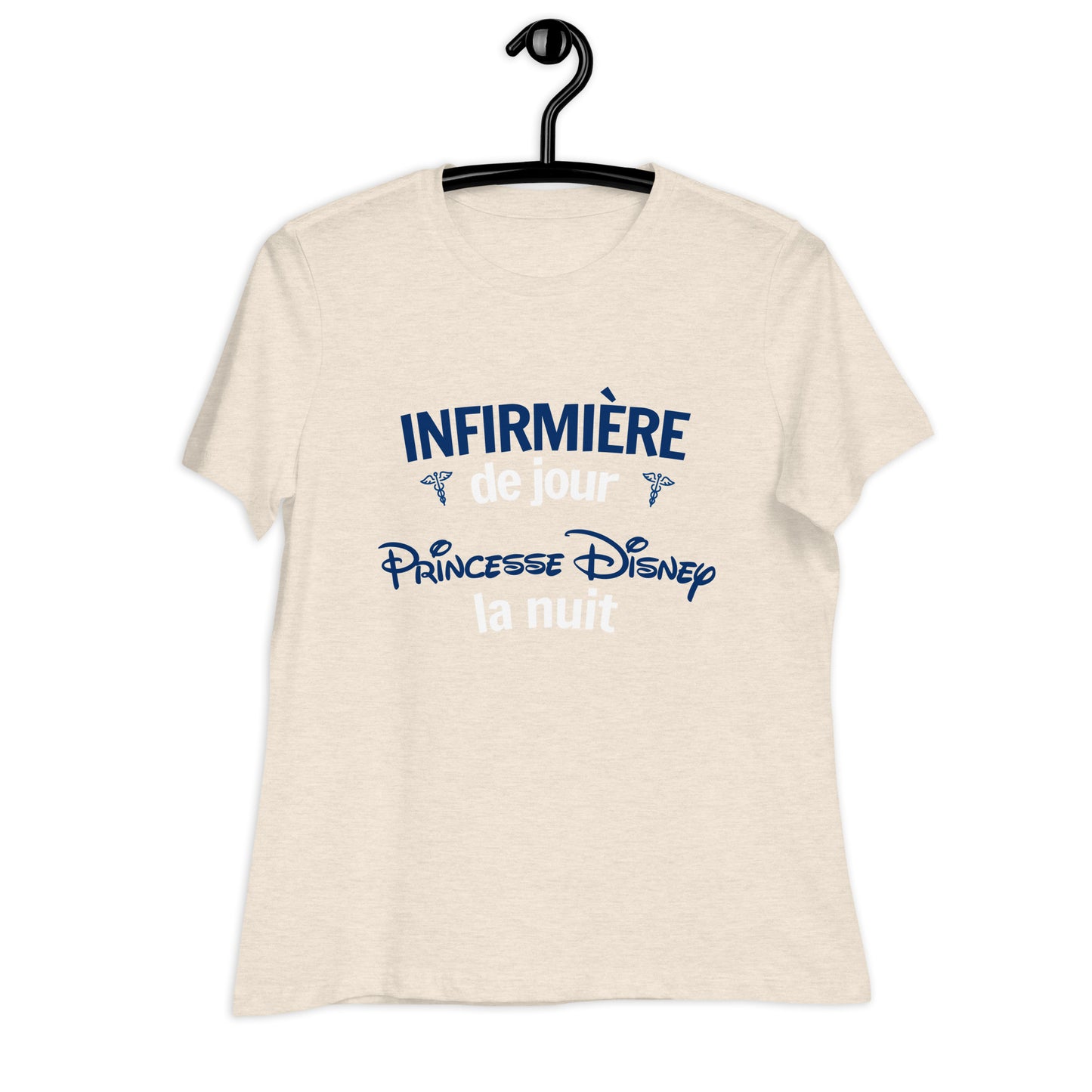 T-shirt : Infirmière le jour, Princess Disney la nuit