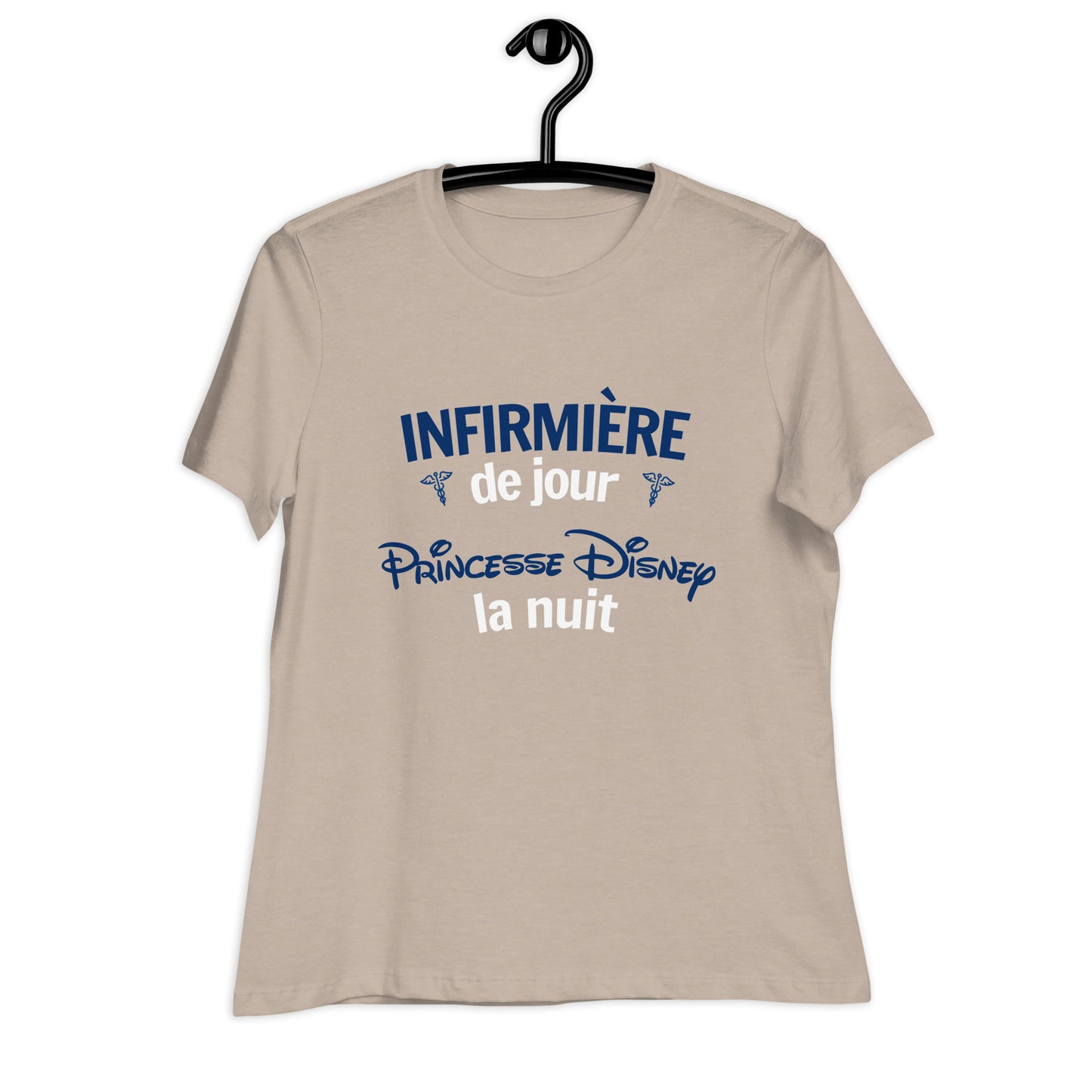 T-shirt : Infirmière le jour, Princess Disney la nuit
