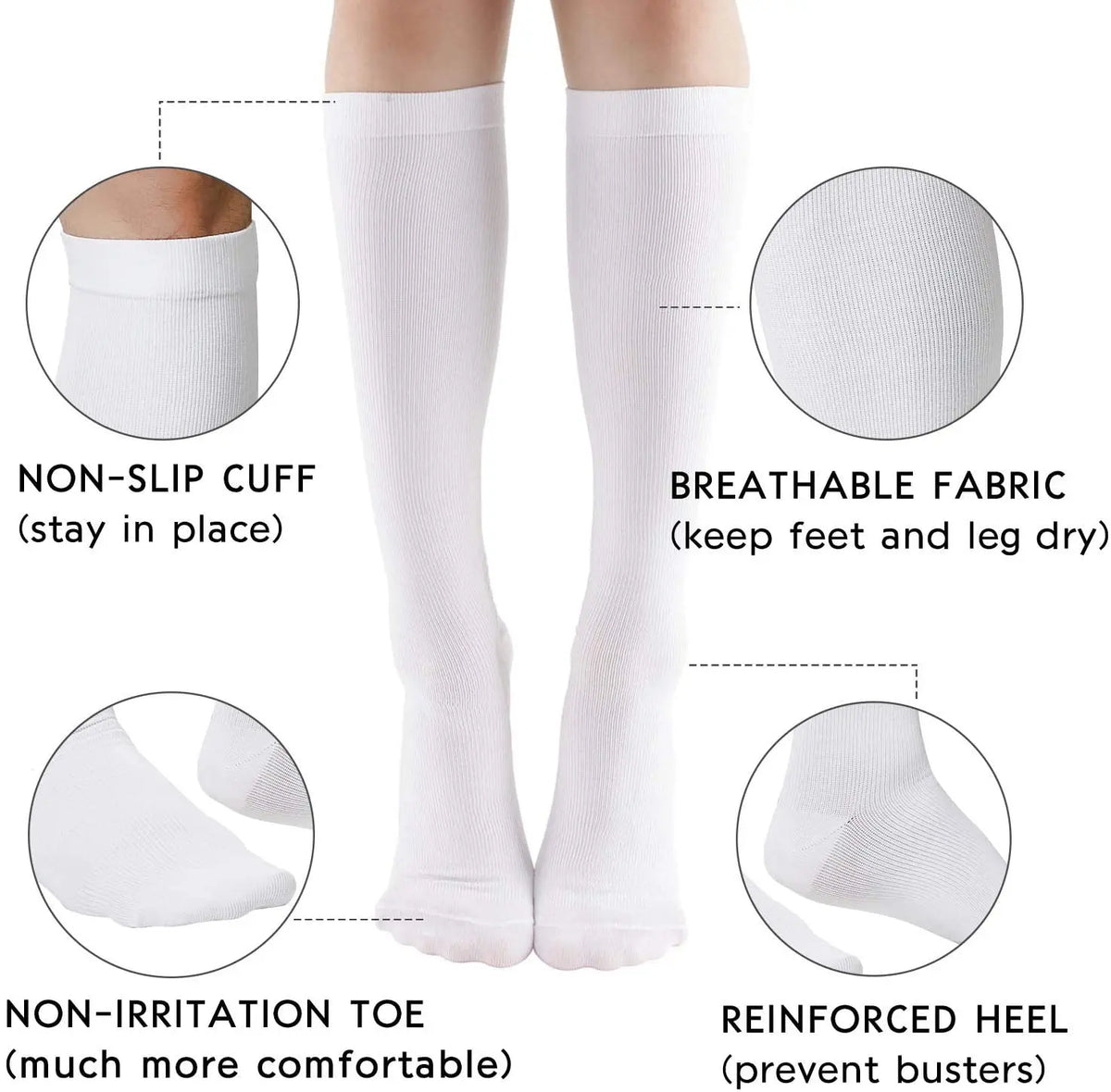Lot 8 Paires Chaussettes Drôles Infirmières Hicarer - Cadeaux Rigolos Motifs Fun Coton