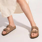 Sandales mules ouvertes style Birk