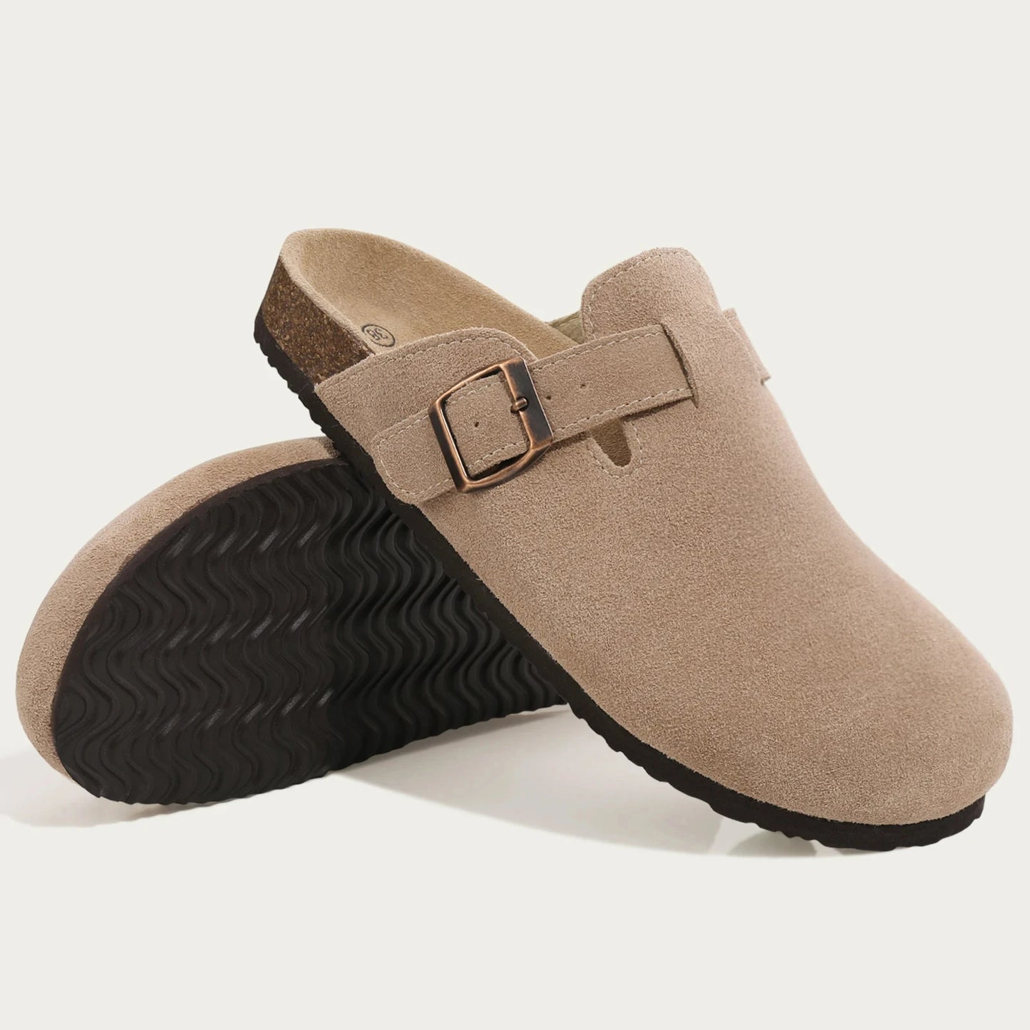 Sandales mules fermées style Birk"