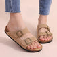 Sandales mules ouvertes style Birk