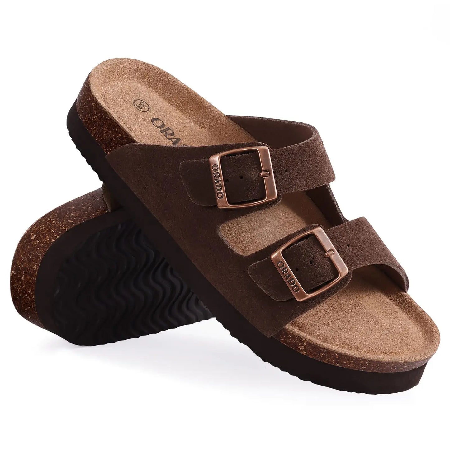 Sandales mules ouvertes style Birk