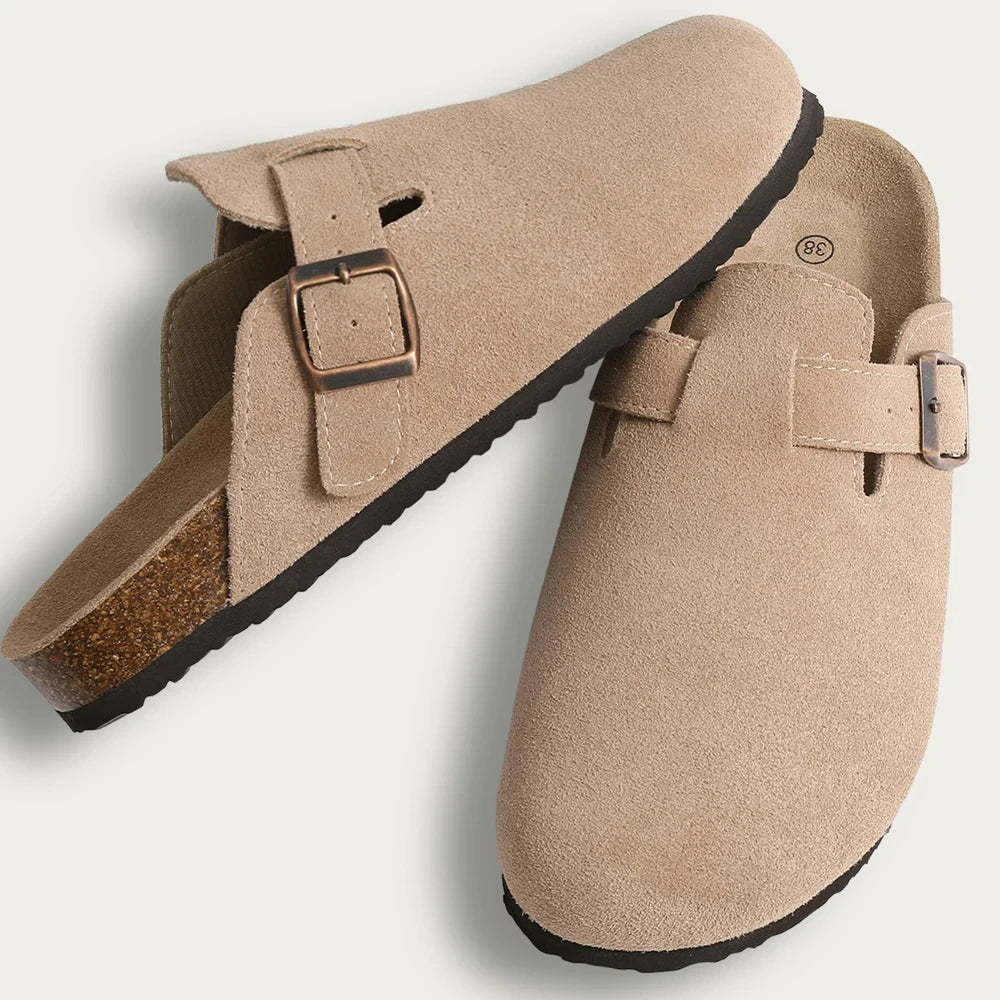 Sandales mules fermées style Birk"