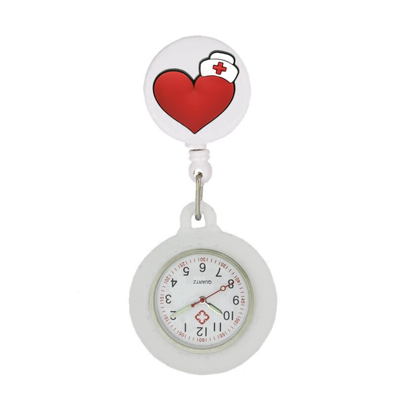 Montre infirmi re r tractable pour blouse symboles m dicaux