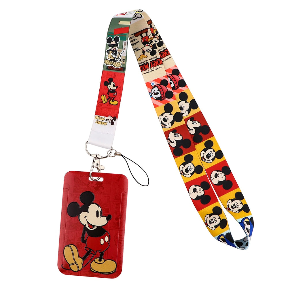 Porte badge avec lanière tour de cou Disney Minnie
