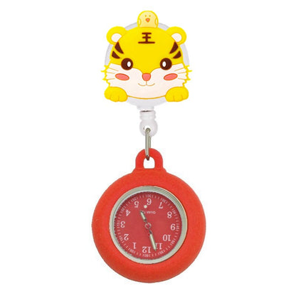 Montre blouse infirmière rétractable - Animaux