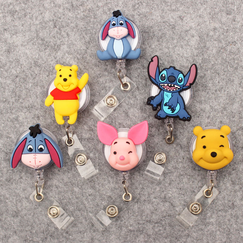 Clip blouse rétractable pour Badge Infirmière Disney