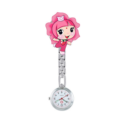 Montre infirmière à clip "Kawaii"